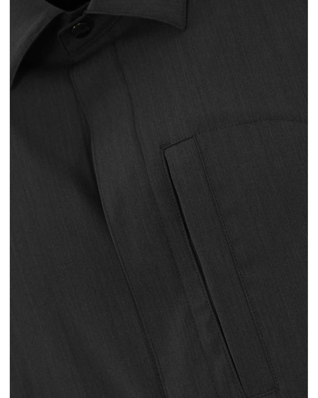 Giacca Da Camicia Di Cotone di Herno in Black da Uomo