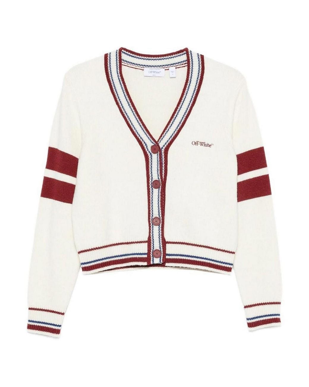 Off-White c/o Virgil Abloh White Knitted Cardigan