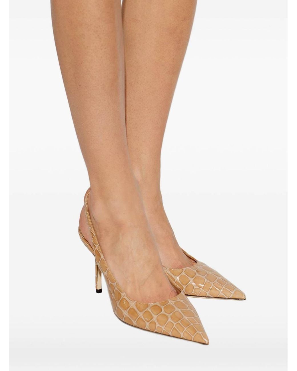 Jimmy Choo Brown Pumps Love With Back Strap