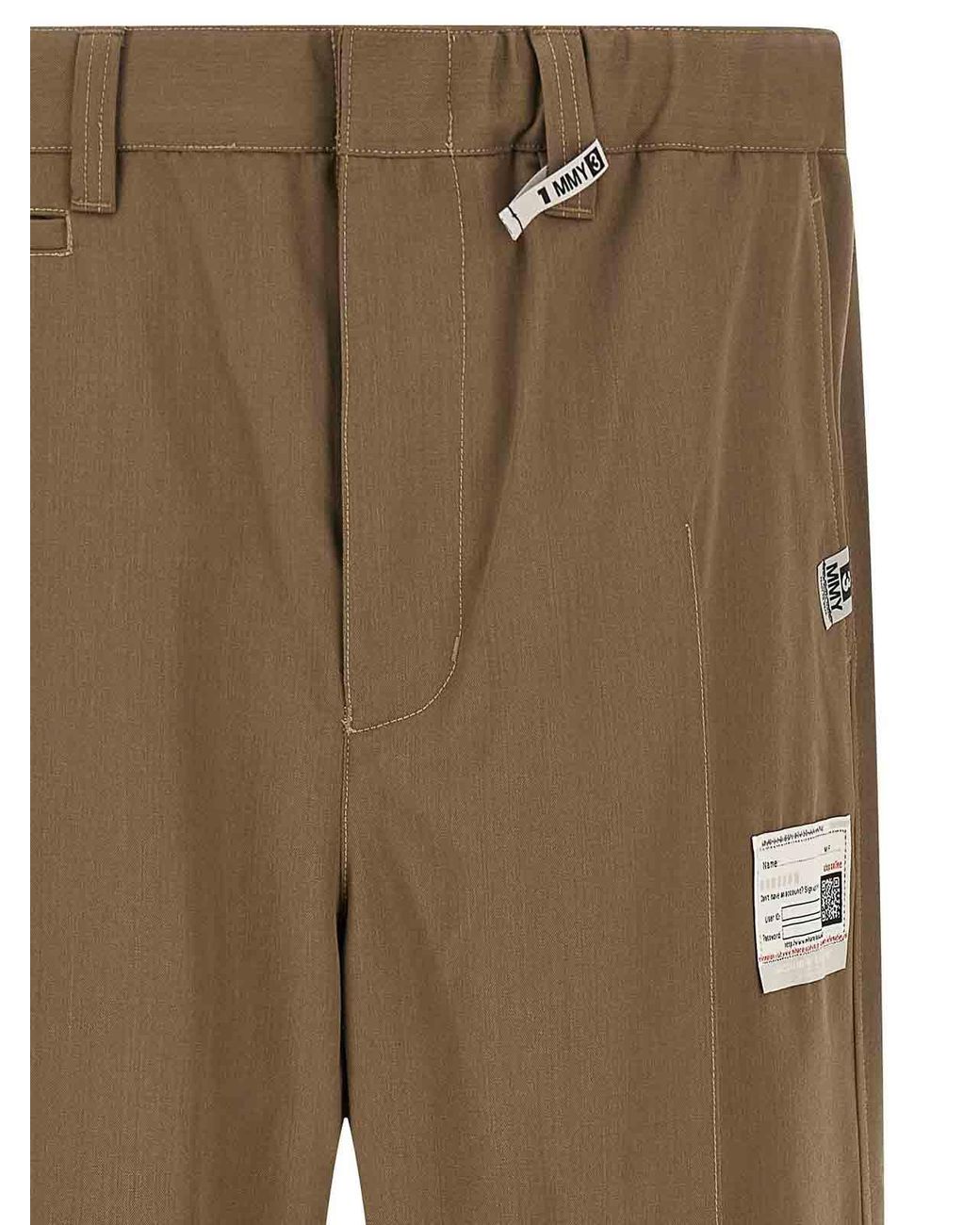 Pantaloni di Maison Mihara Yasuhiro in Natural da Uomo