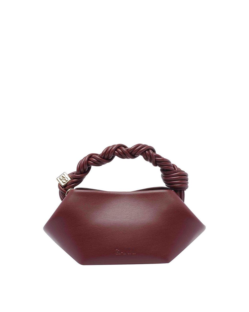 Ganni Purple Bordeaux Mini Bou Handbag