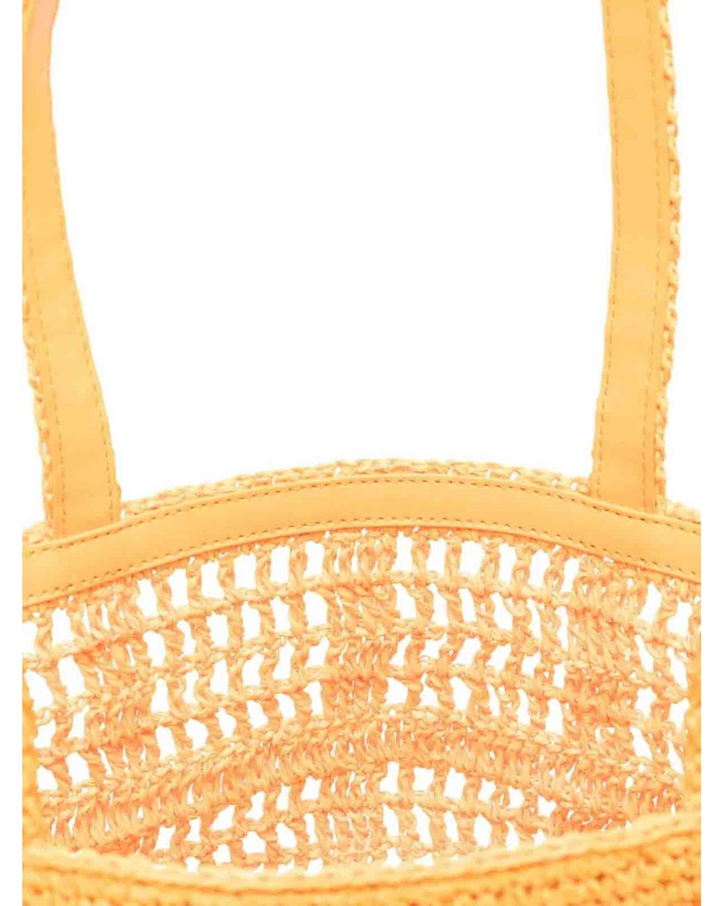 Tory Burch Orange Ella Small Shopping Bag