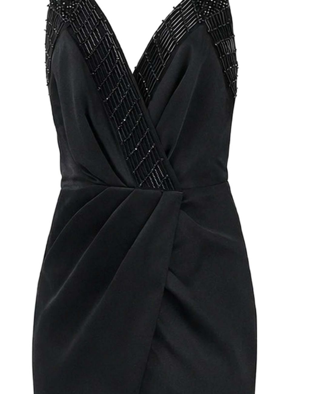 Elisabetta Franchi Black S Carpet Dress With Embroidered Crystals