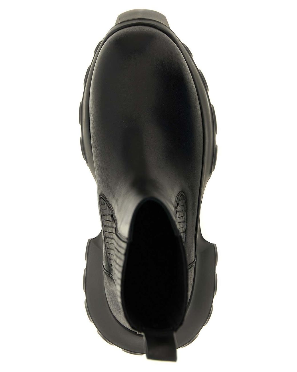 Rick Owens Black Ramie Ankle Boots