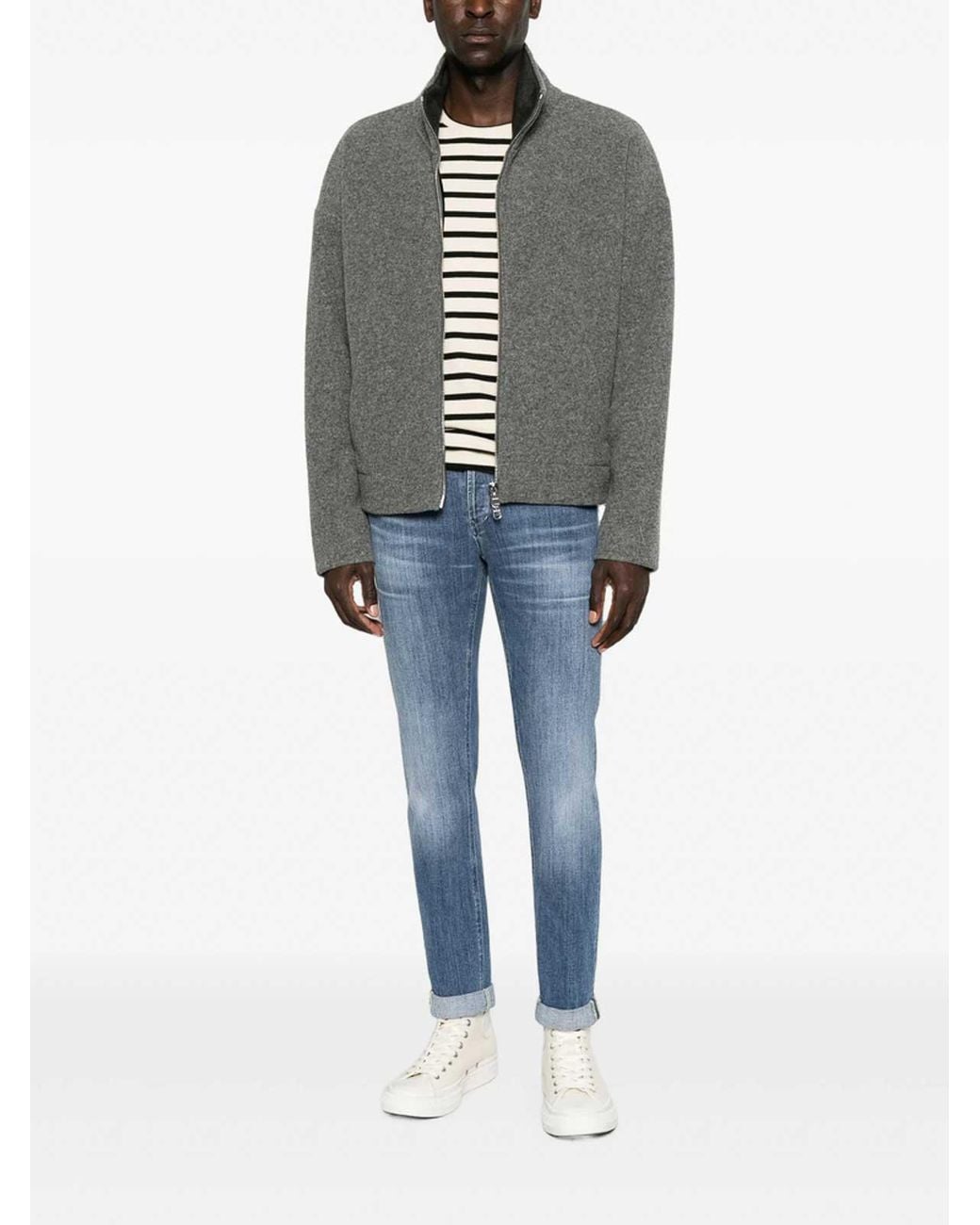 Dondup Gray Outerwear for men