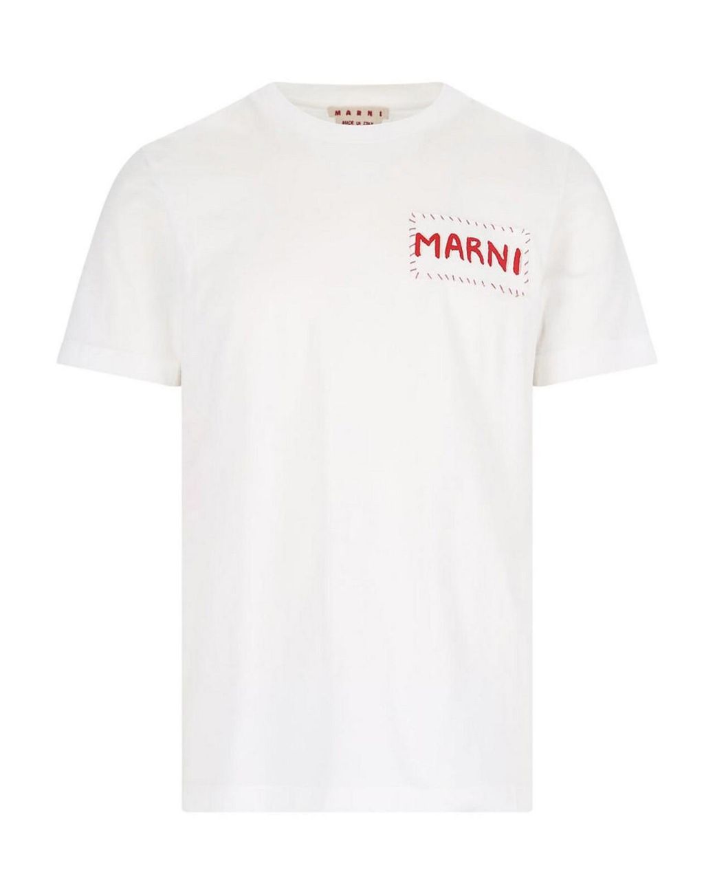 Marni White T-Shirt Logo for men