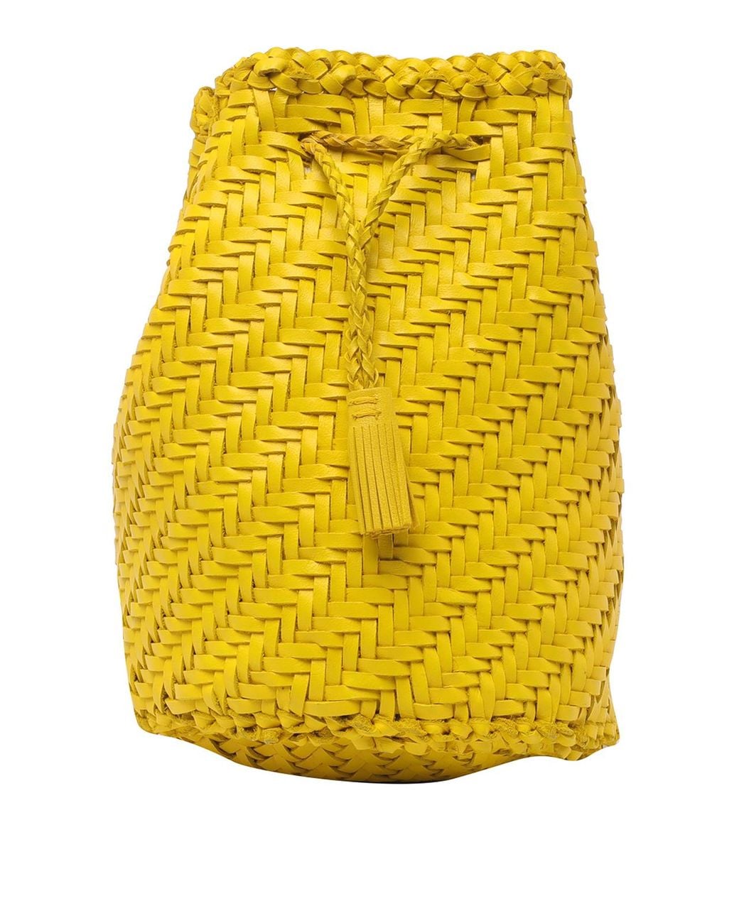 Dragon Diffusion Yellow Pompom Double Jump Bucket Bag