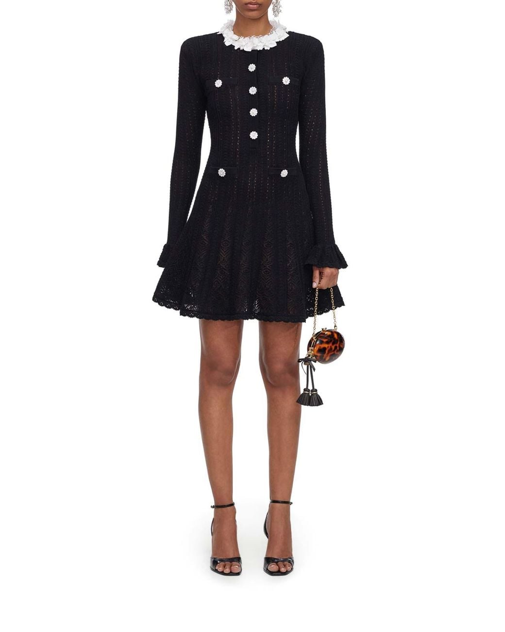 Self-Portrait Black Short Dress