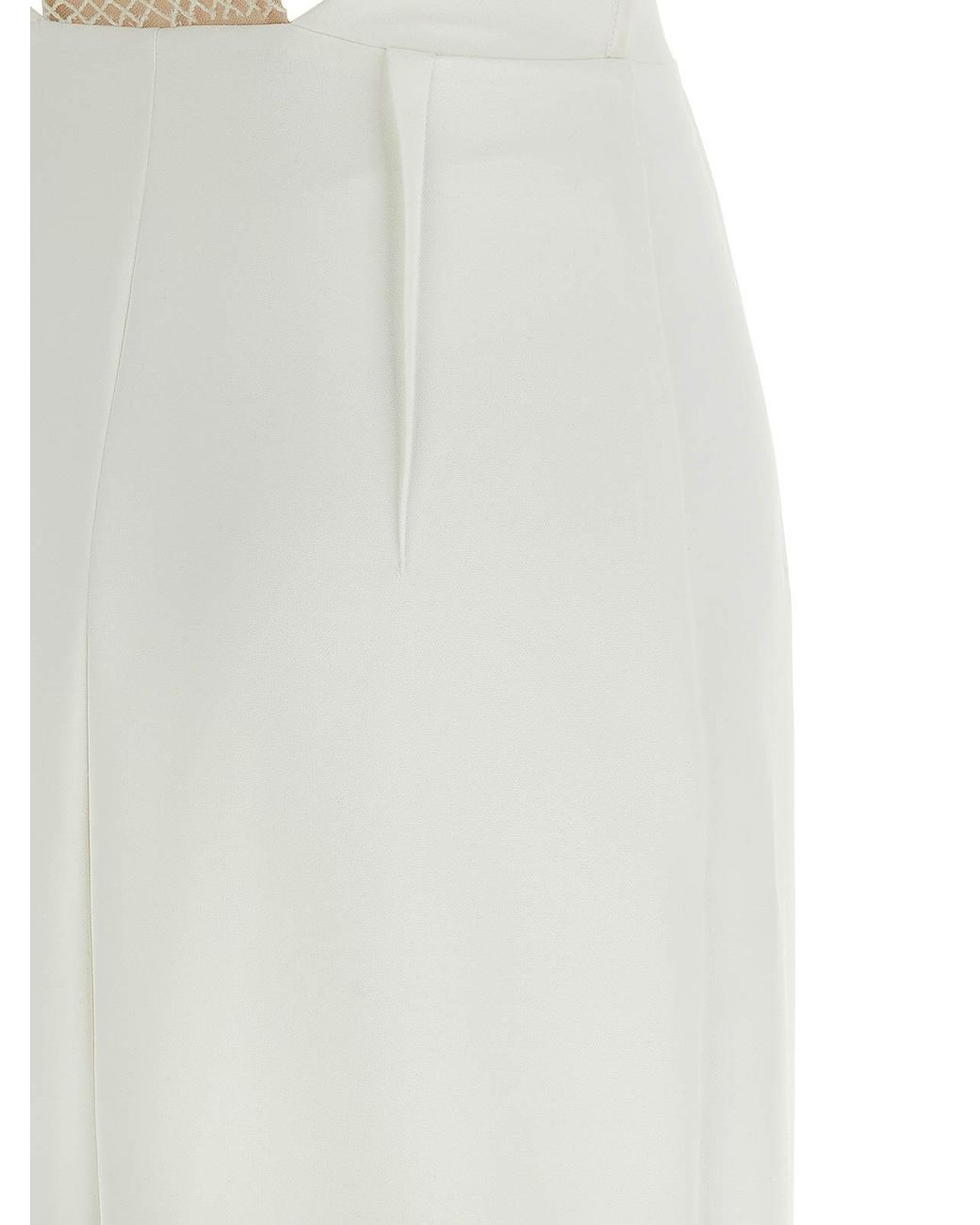 Elisabetta Franchi White Carpet Dress