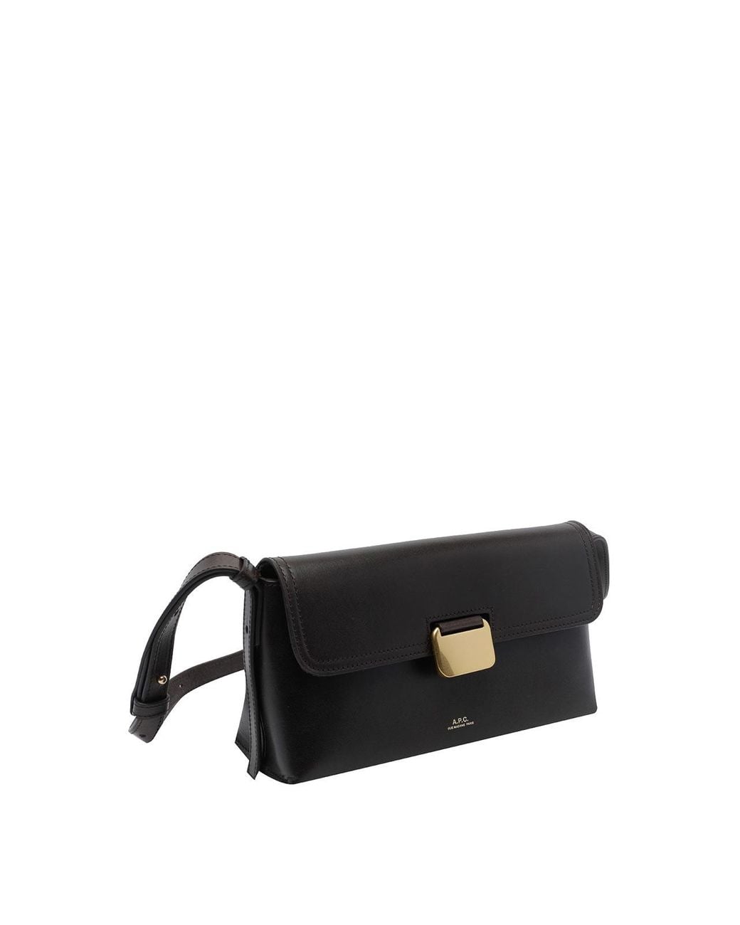 A.P.C. Black Small Simon Crossbody Bag