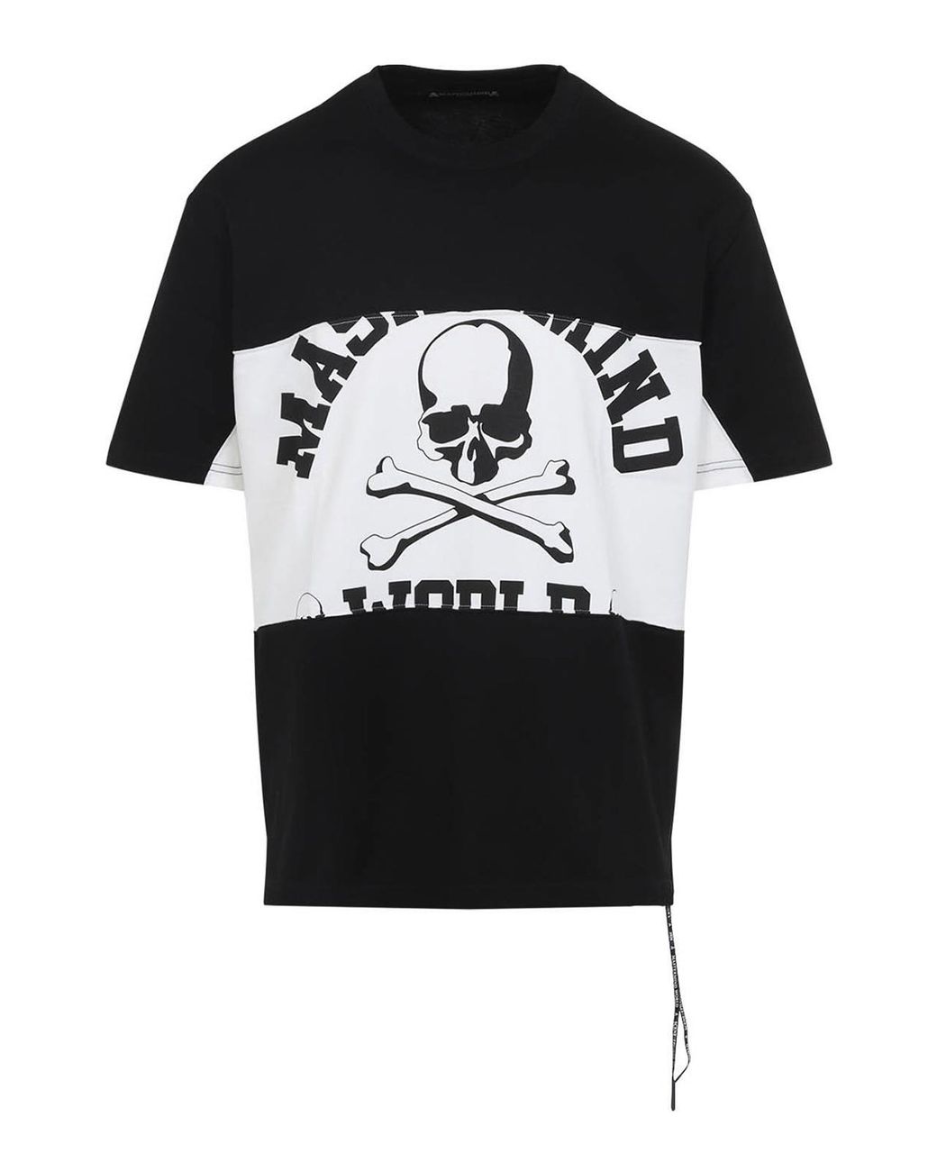 MASTERMIND WORLD Black Horizontal Blocket T-Shirt for men