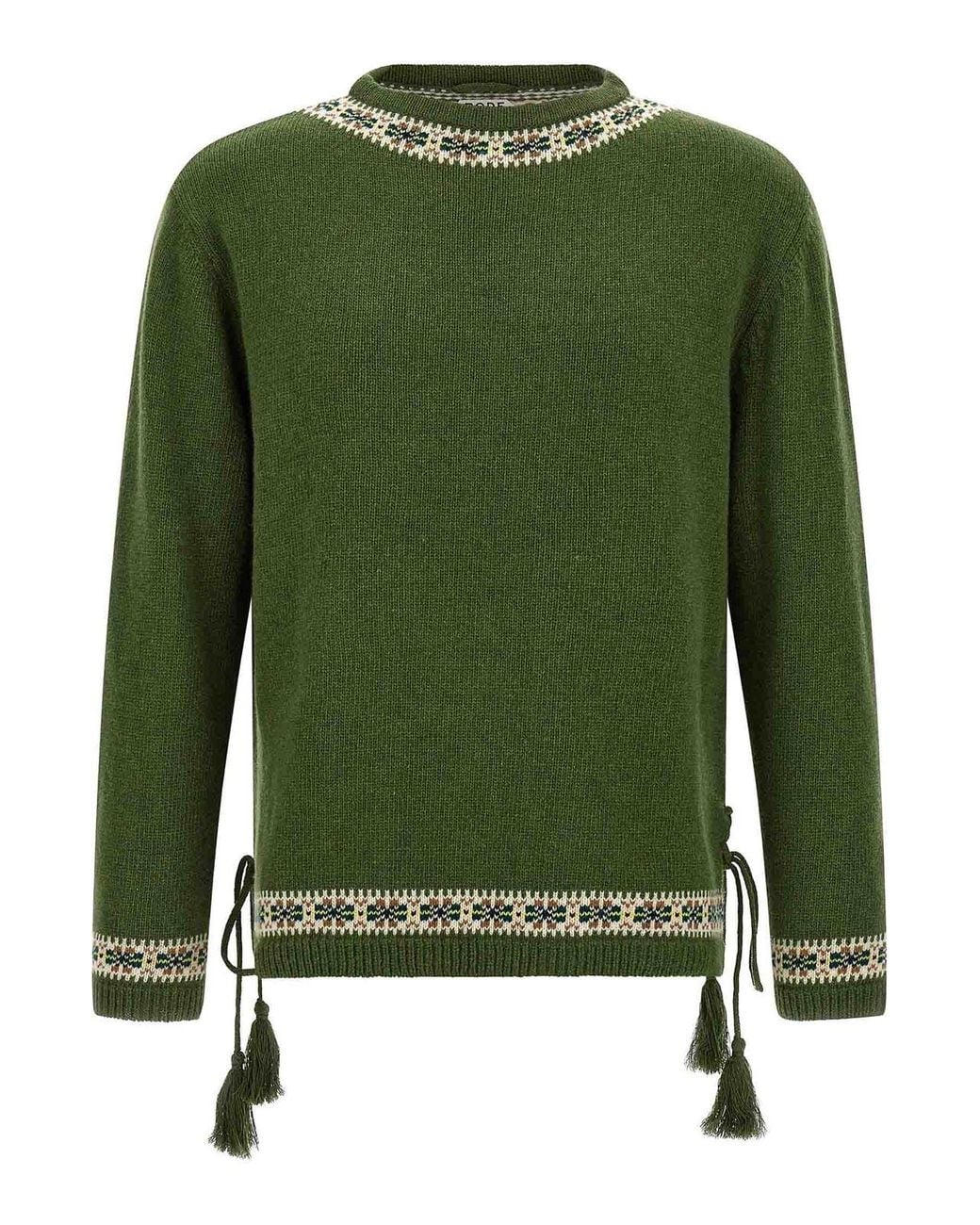 Bode Green 'Moritz' Sweater for men