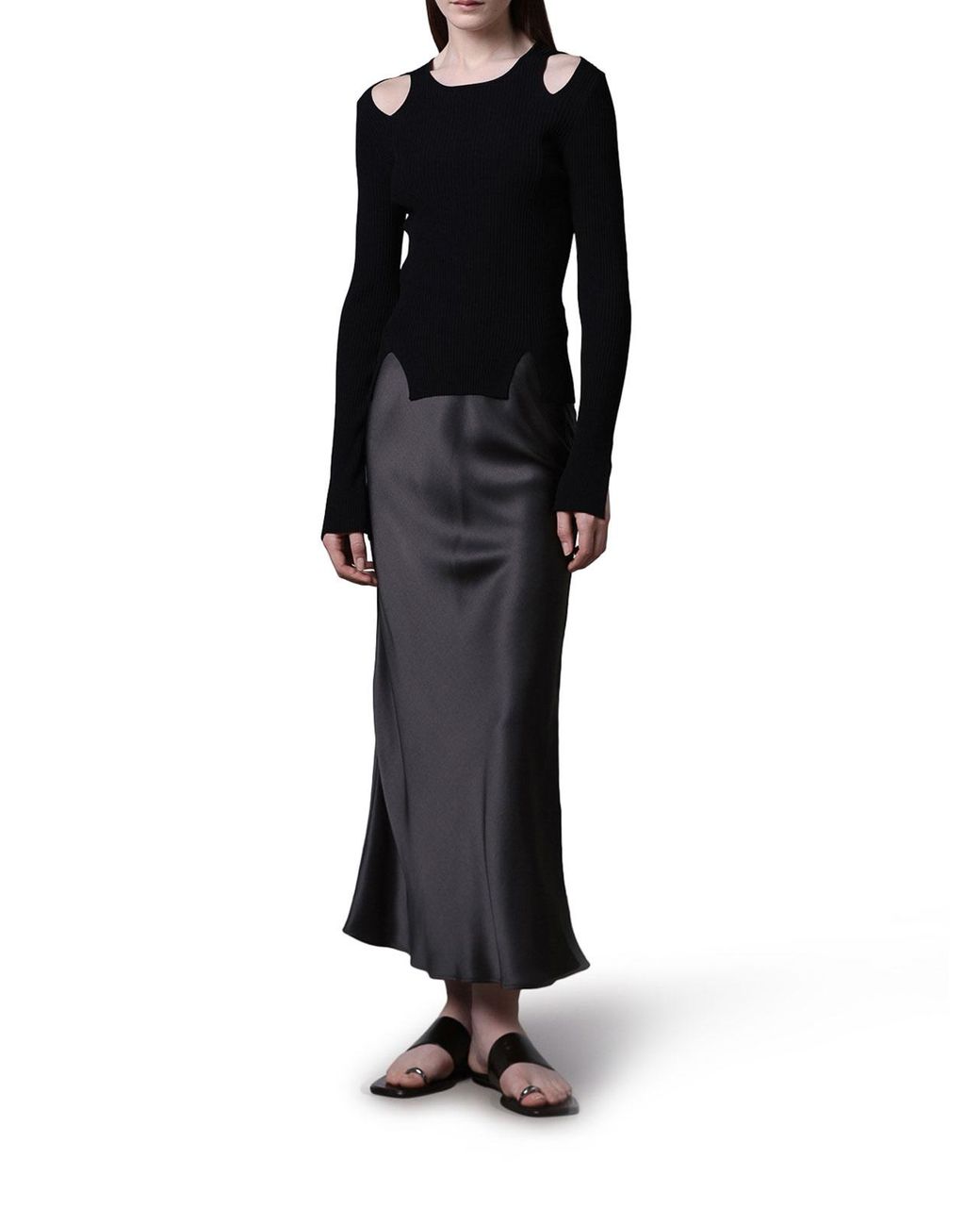 Roberto Collina Black U-Boot-Pullover
