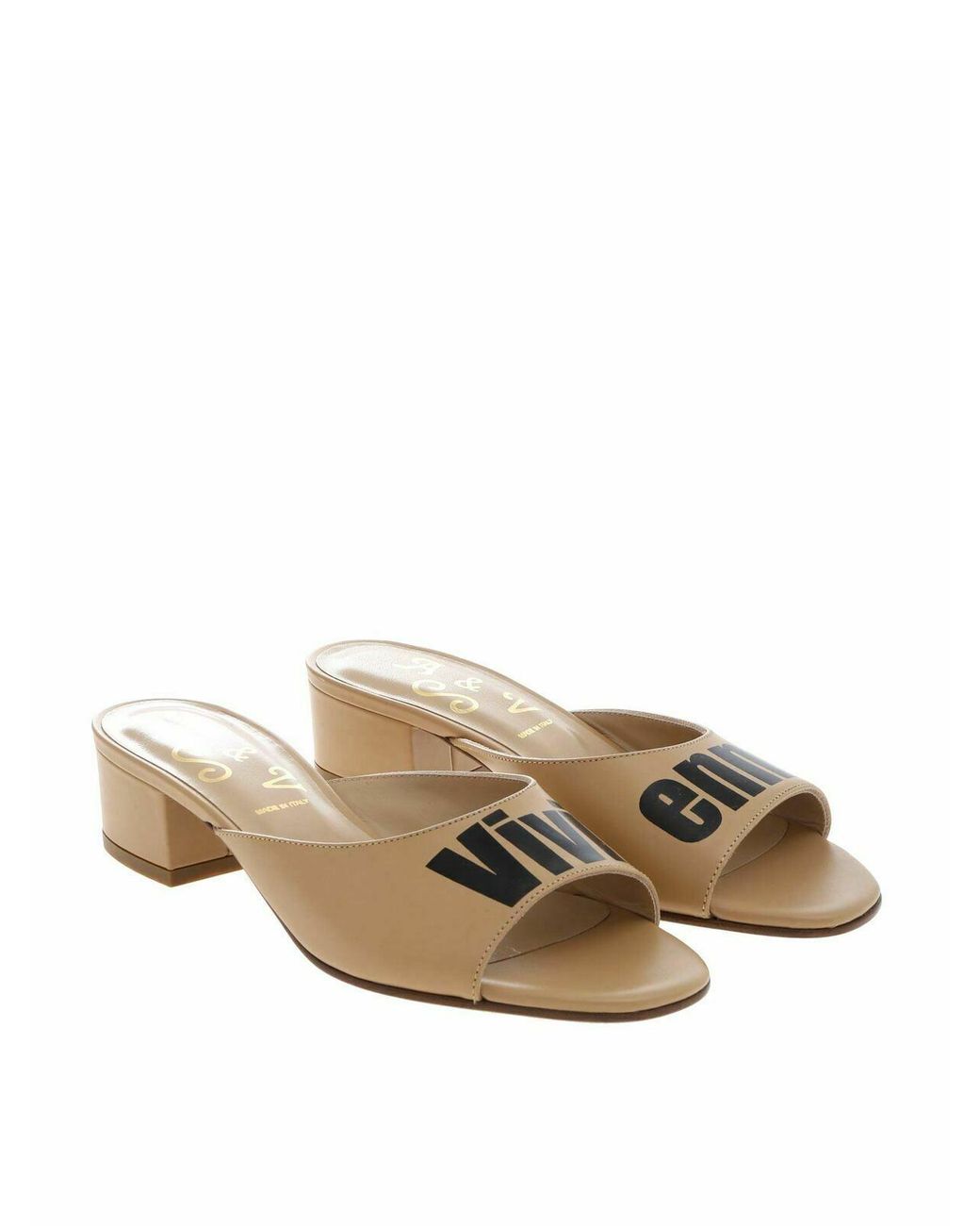 Vivienne Westwood Natural Initial Sandals