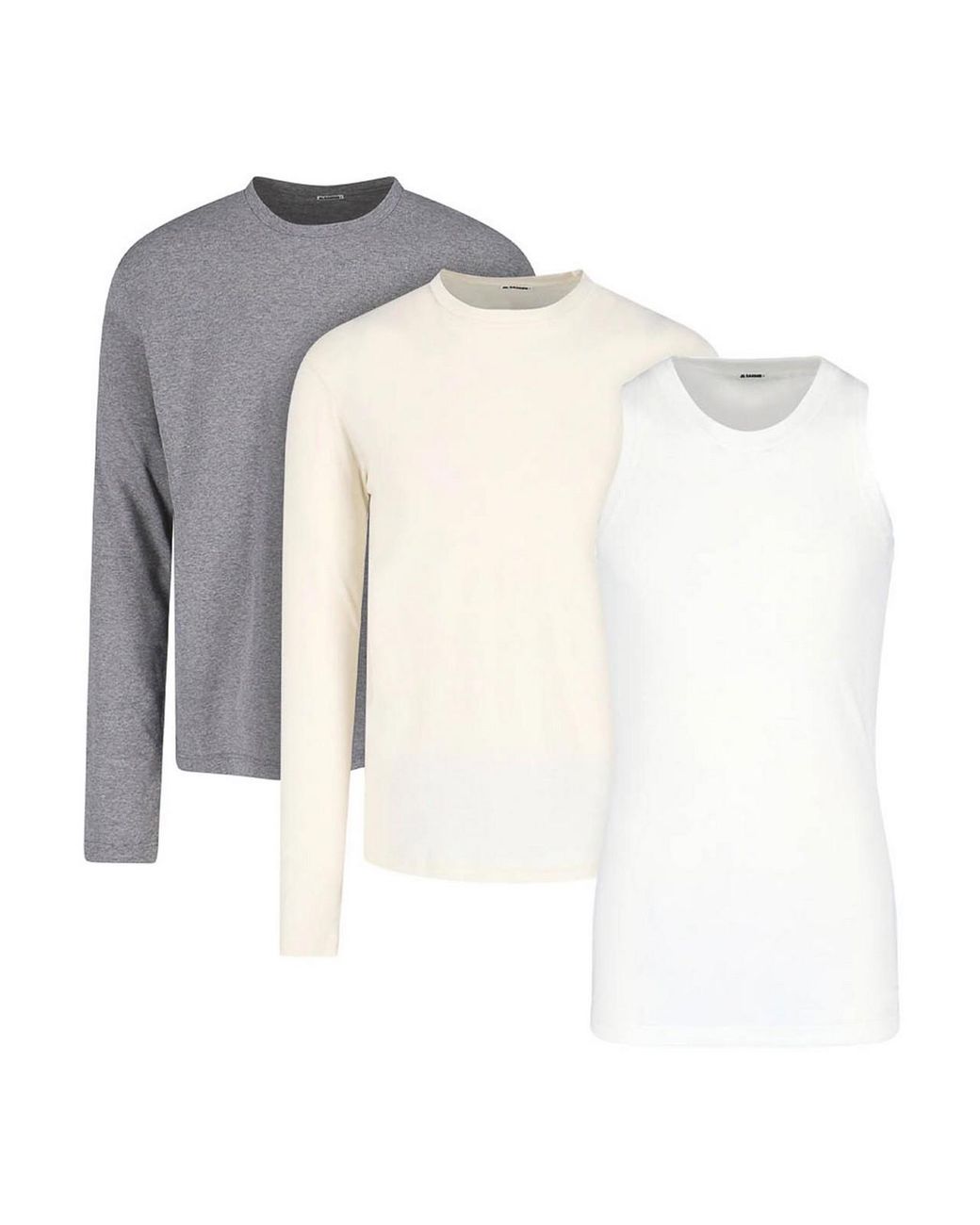 Jil Sander White Set 2 T -Shirts And Tanks Top for men