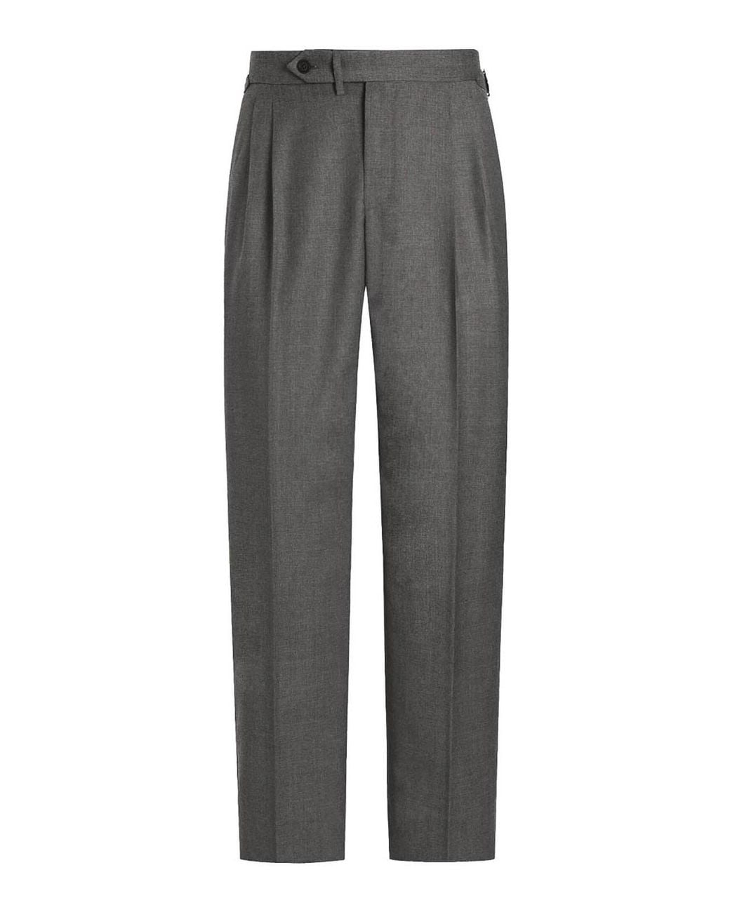 Dolce & Gabbana Gray Wool Canvas Pants for men