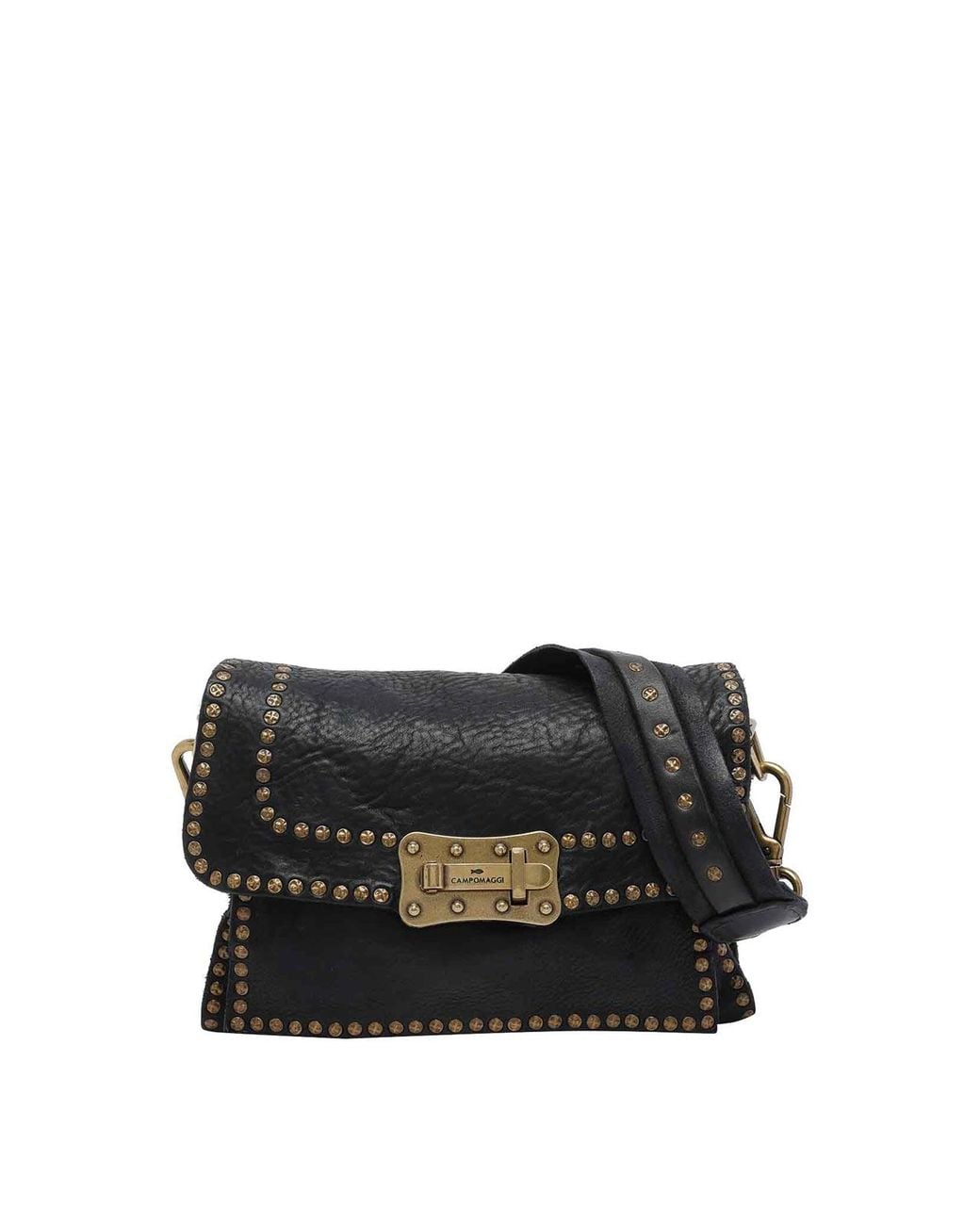 Campomaggi Black Small Agnese Crossbody Bag