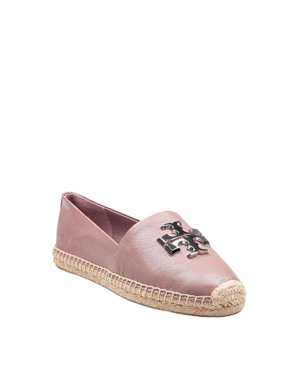 Tory Burch Pink Soft Leather Espadrilles