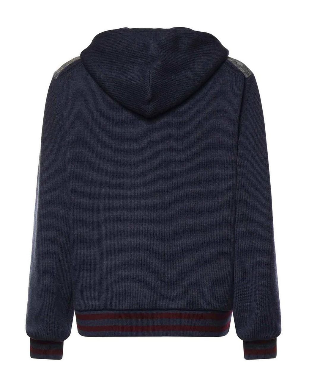 DSquared² Gray D2 Monogram Wool Zip-Up Cardigan for men
