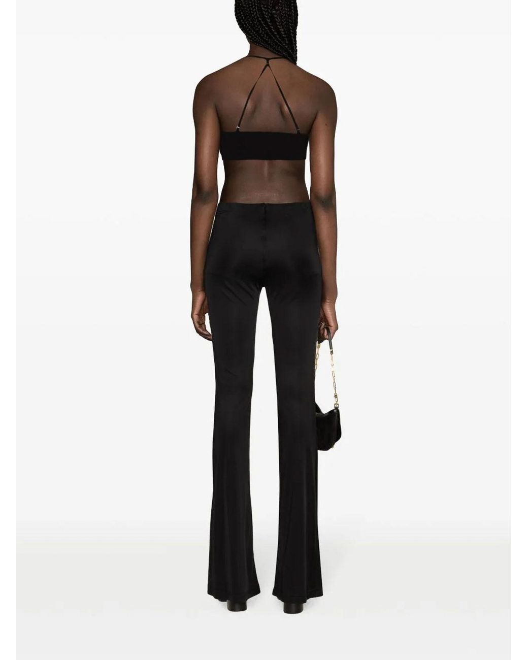 Versace Black Wide Trousers