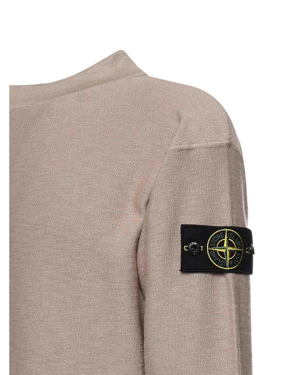 Stone Island Natural Sweaters Cotton Polyamide for men