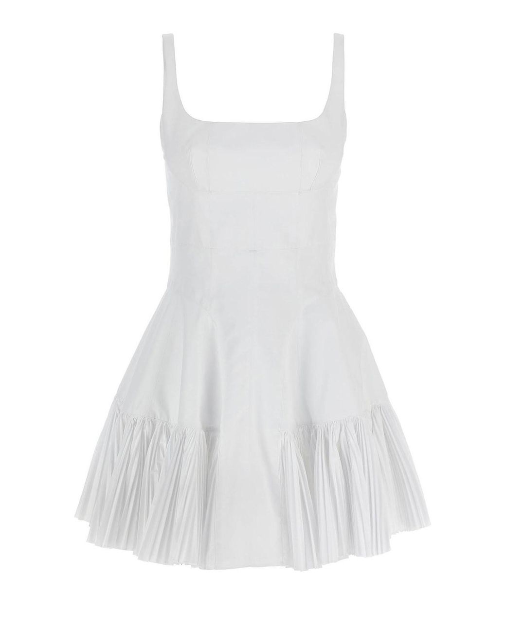 Giovanni bedin White Pleated Dress