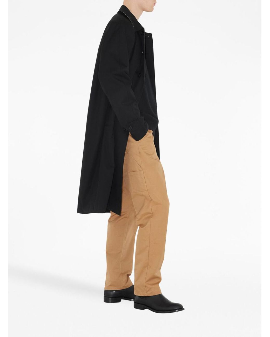 Burberry Natural Embroidered Ekd Cargo Trousers for men