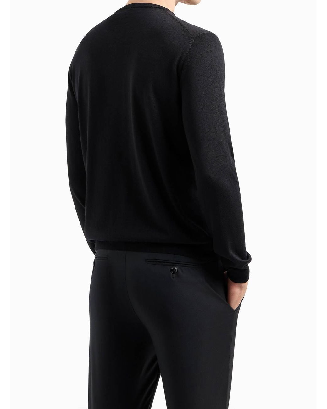 Giorgio Armani Black Sweater for men