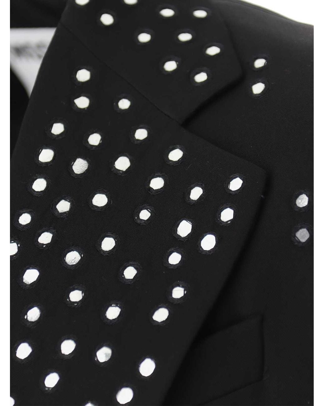 Moschino Black Crystal Embellished Jacket for men