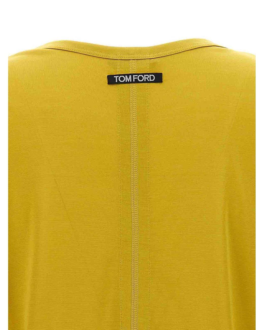 Tom Ford Yellow Silk T-Shirt