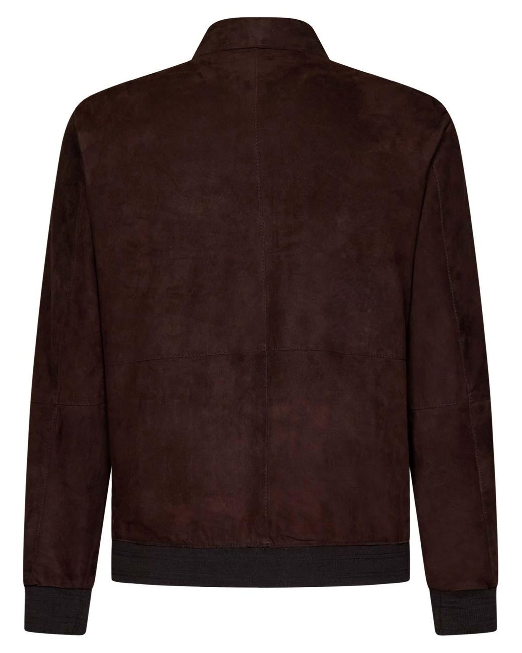 Franzese Collection Brown Dark Brad Pitt Bomber Jacket Handmade for men
