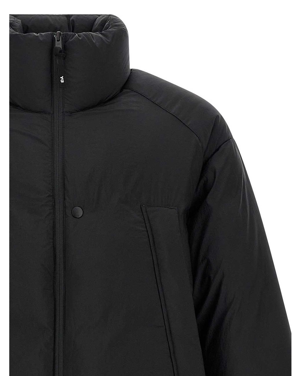 Y-3 Blue Puffer Down Jacket for men
