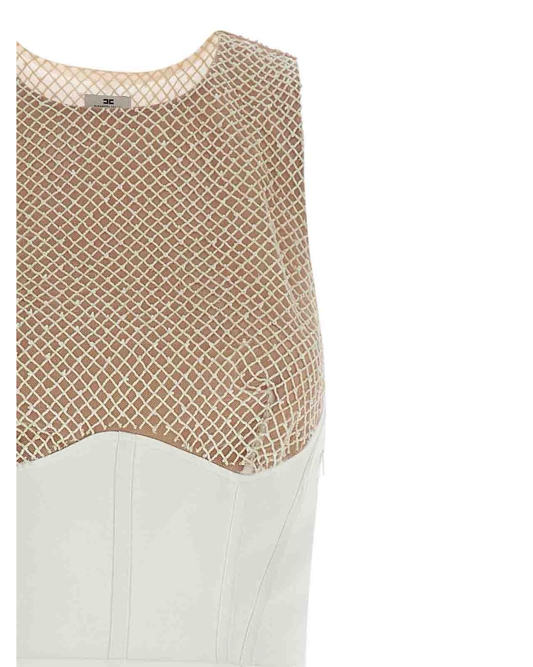 Elisabetta Franchi White Carpet Dress