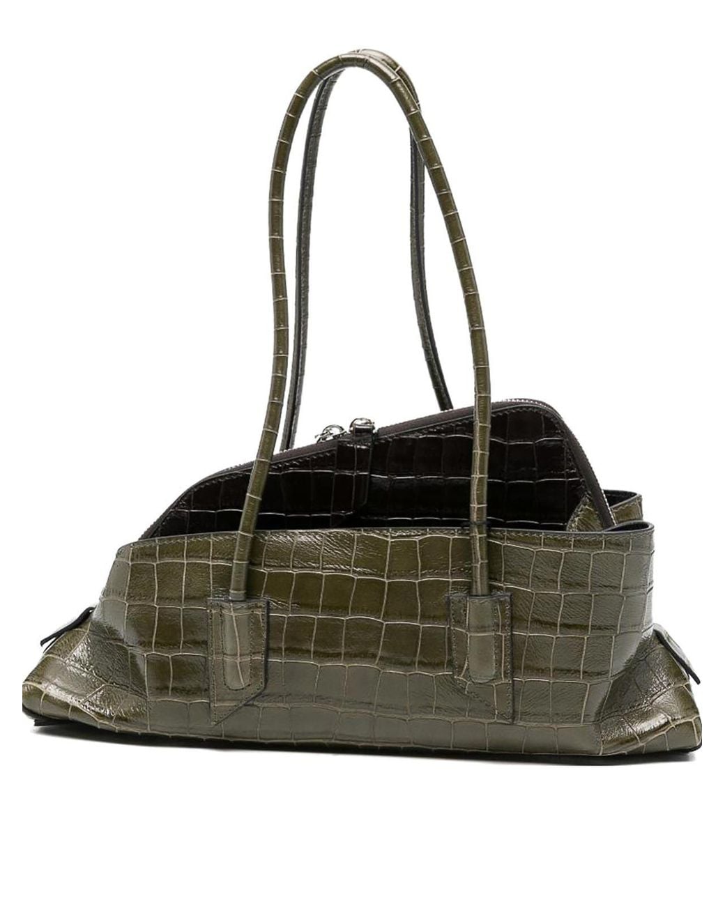 The Attico Black La Passeggiata Small Handbag
