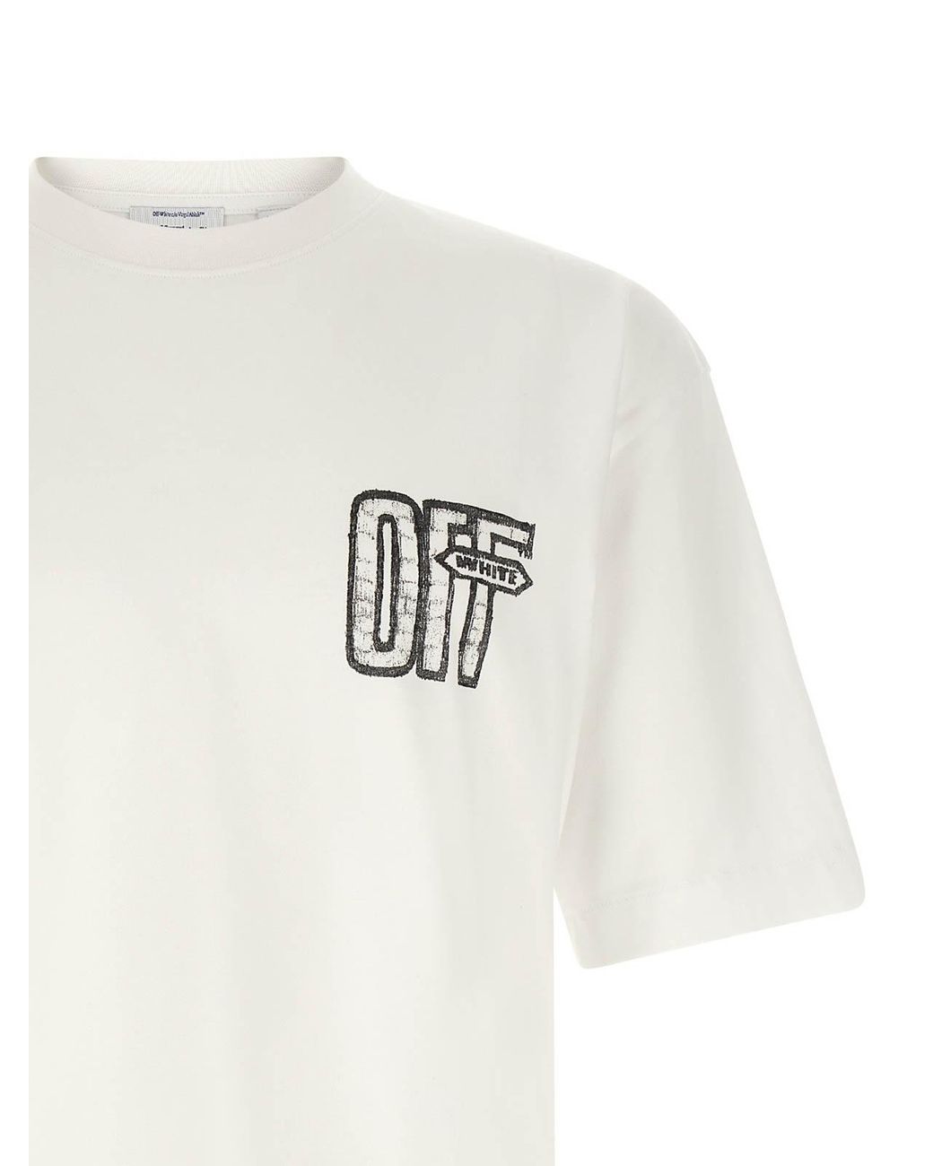 Off-White c/o Virgil Abloh White 'Motion Arrow Skate' T-Shirt for men
