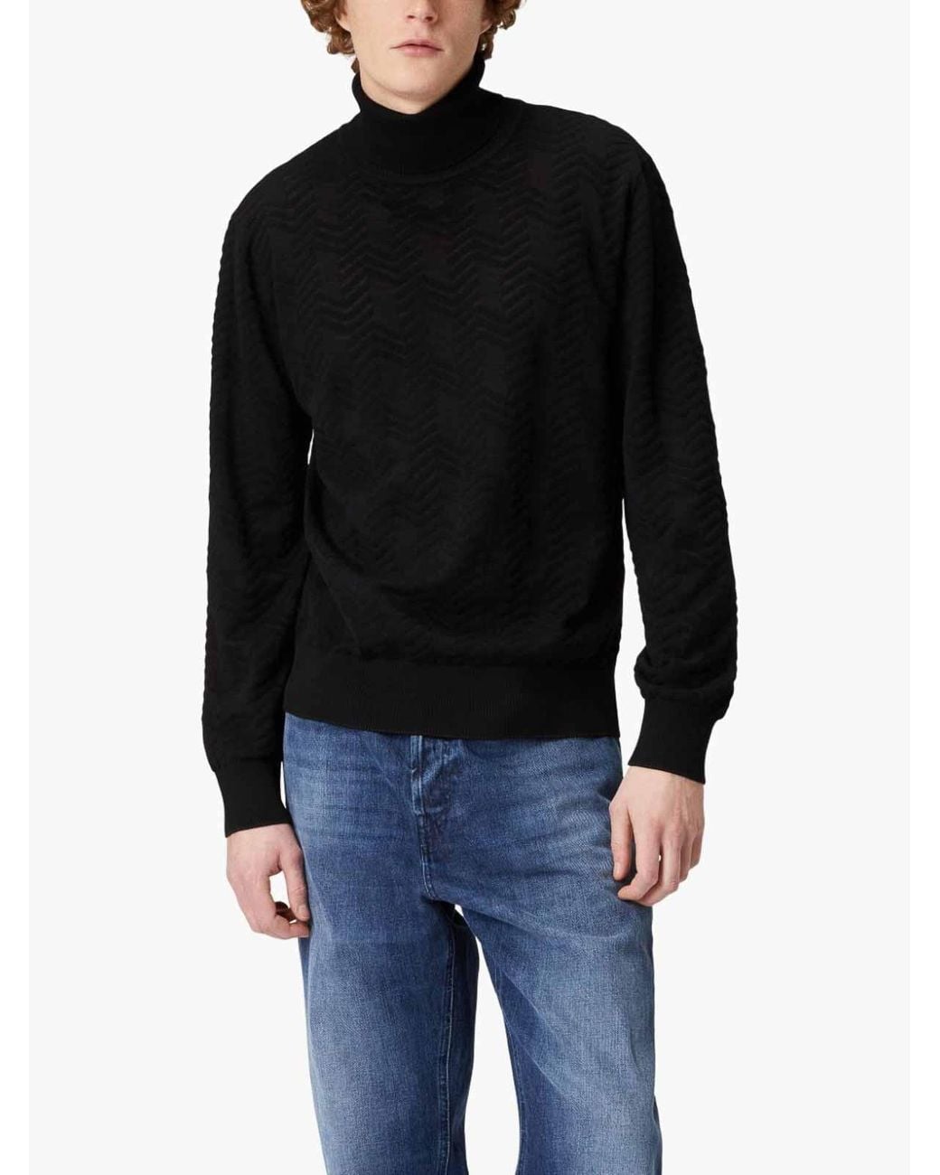 Missoni Black Roll Neck for men