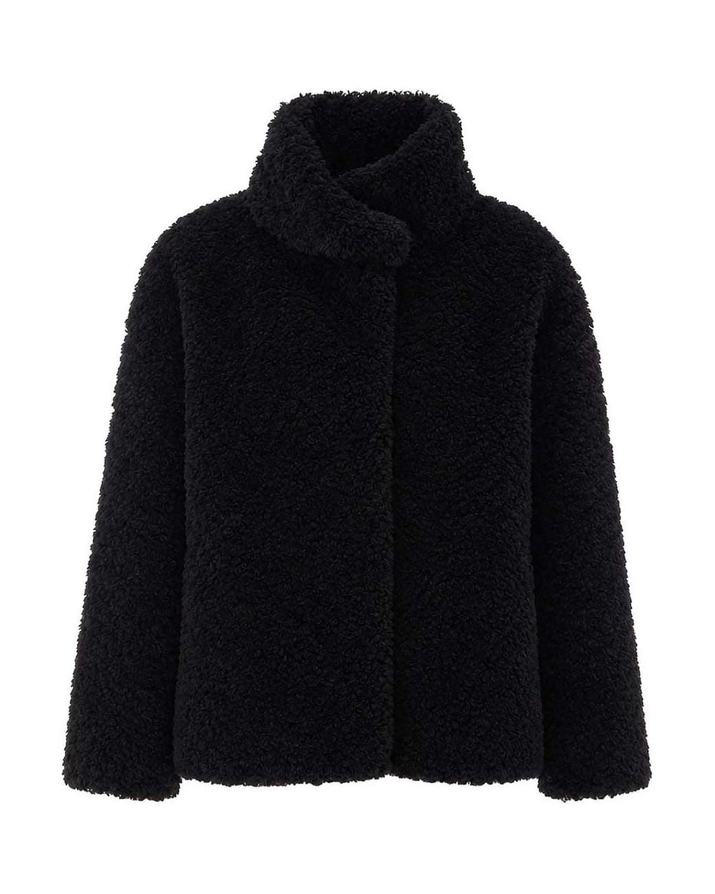Herno Black Teddy Coat