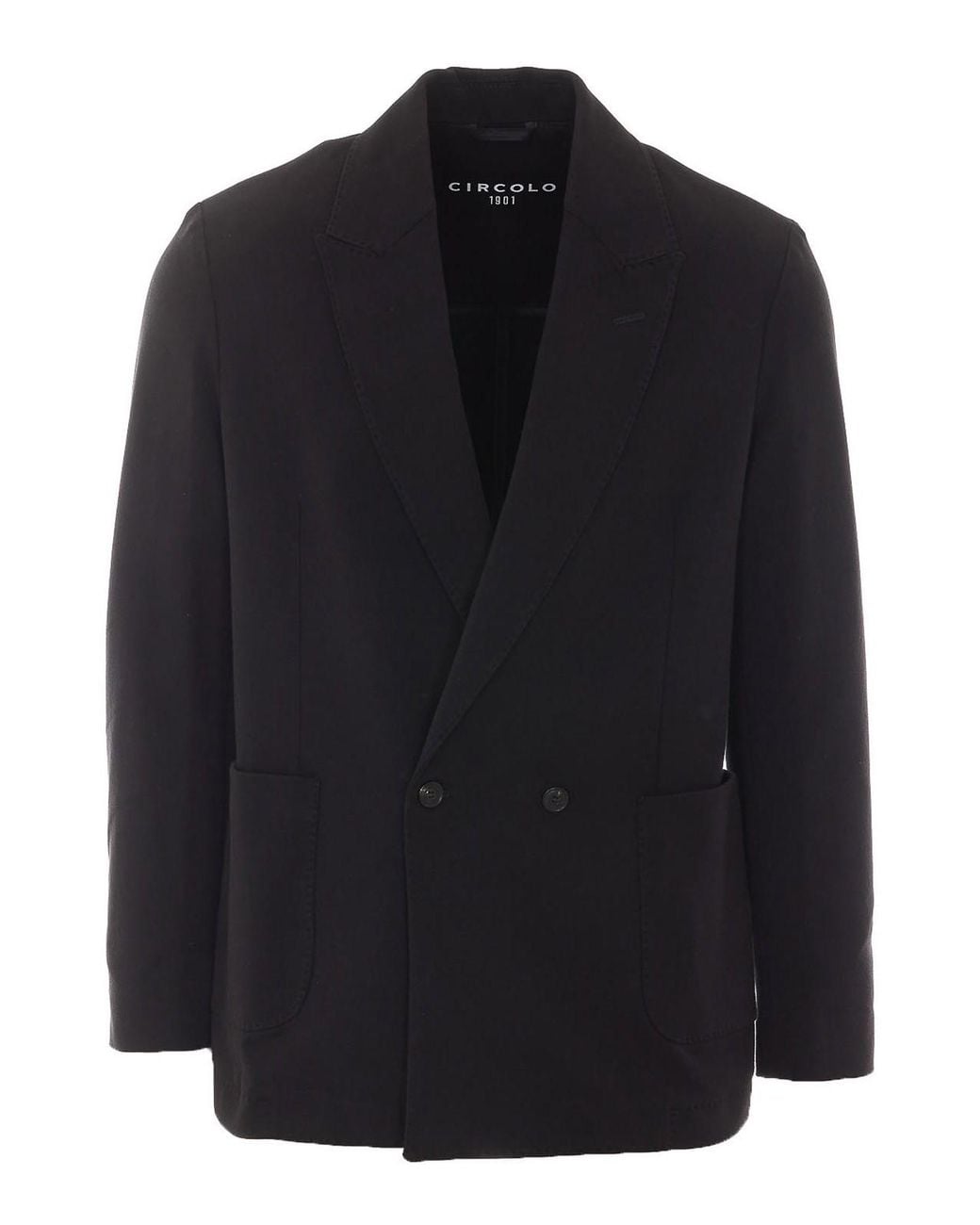 Circolo 1901 Black Double Breasted Jacket for men