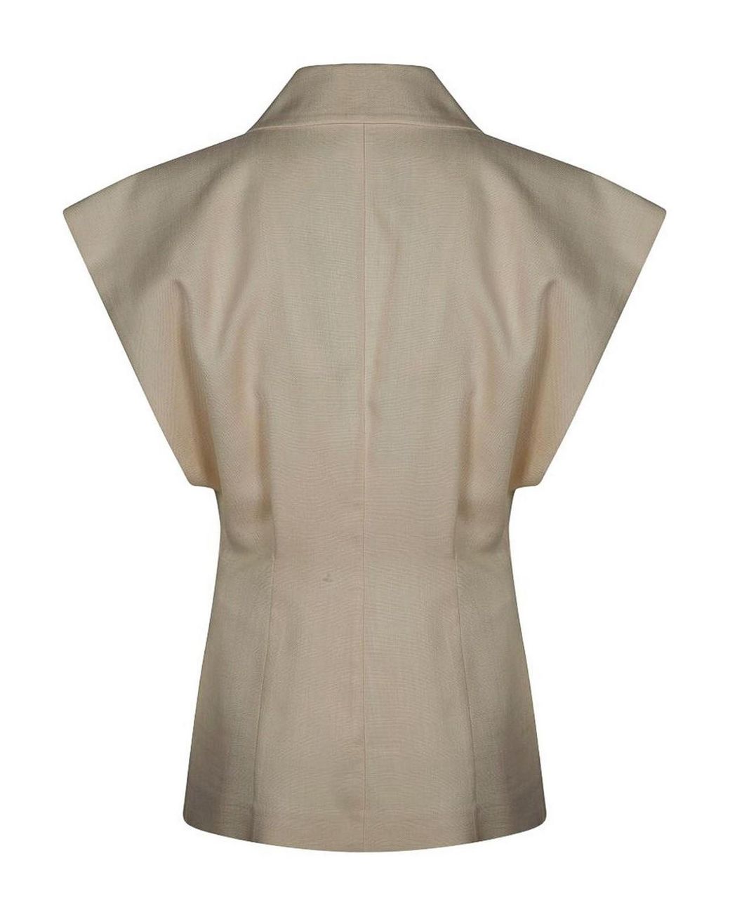 Pinko Multicolor Sleeveless Rustic-Effect Jacket
