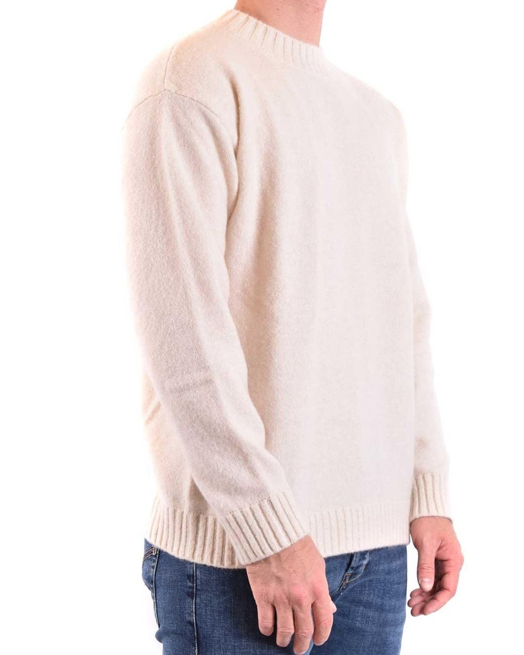 Laneus White Sweater for men