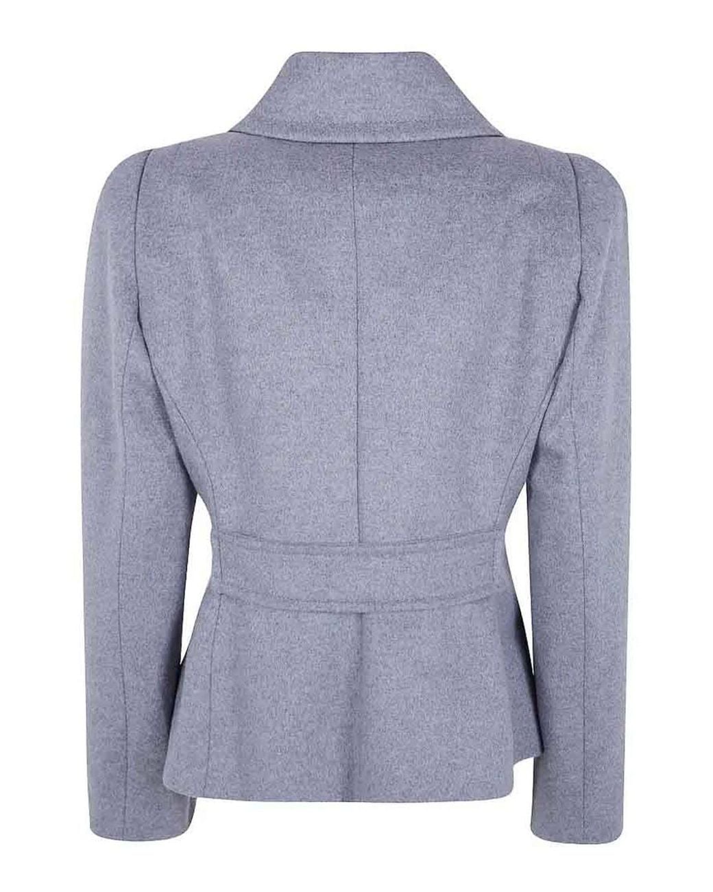 7 For All Mankind Blue Jacket Double Breasted Shoulder