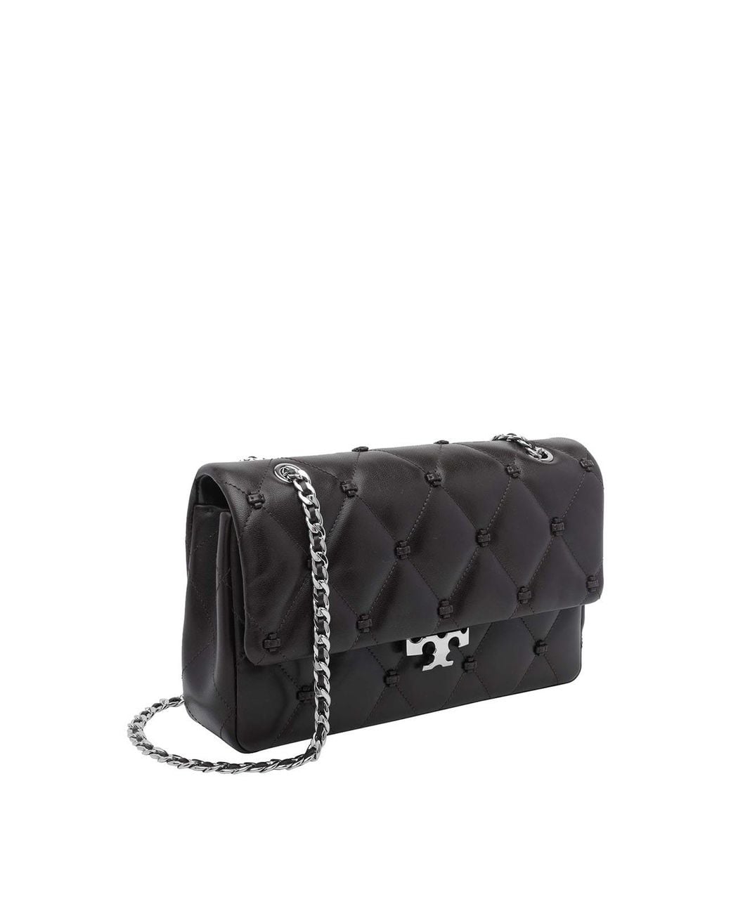Tory Burch Black Bunny Knot Shoulder Bag