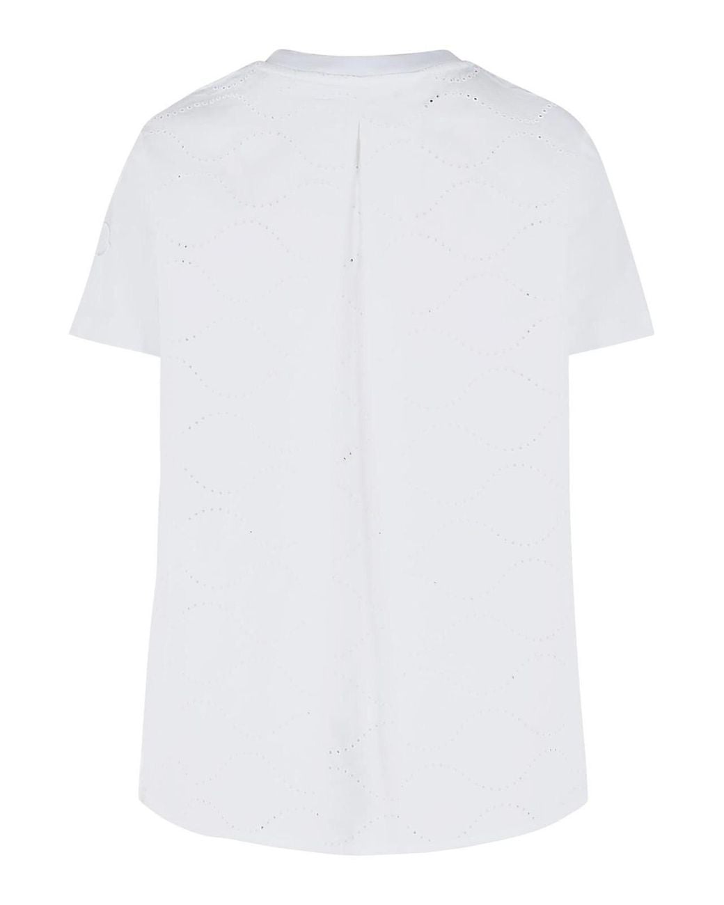 Moncler White Cotton T-Shirt