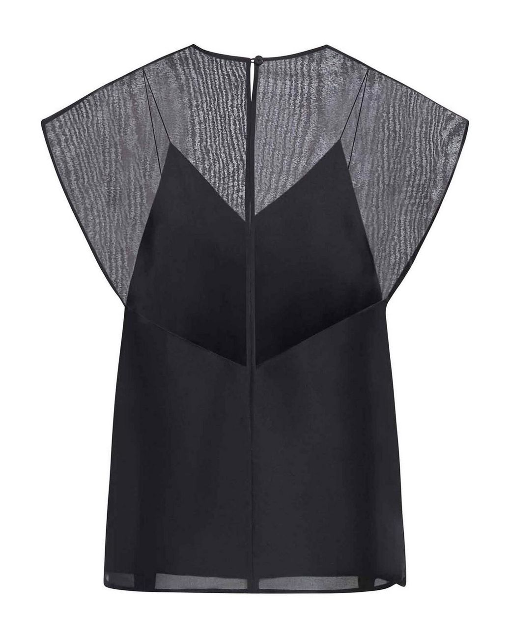 Khaite Black Silk Top Mer