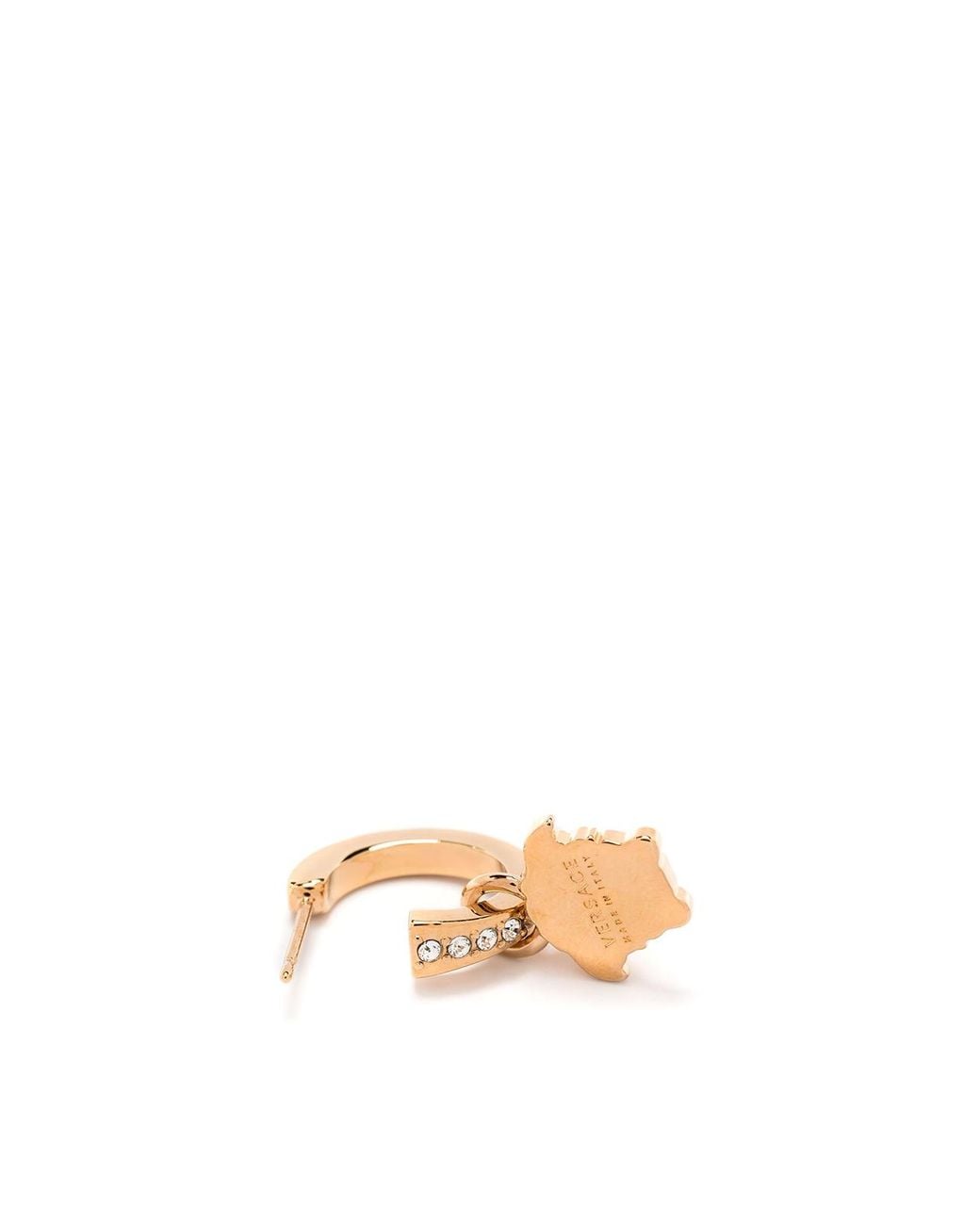 Pendientes Versace de color Metallic