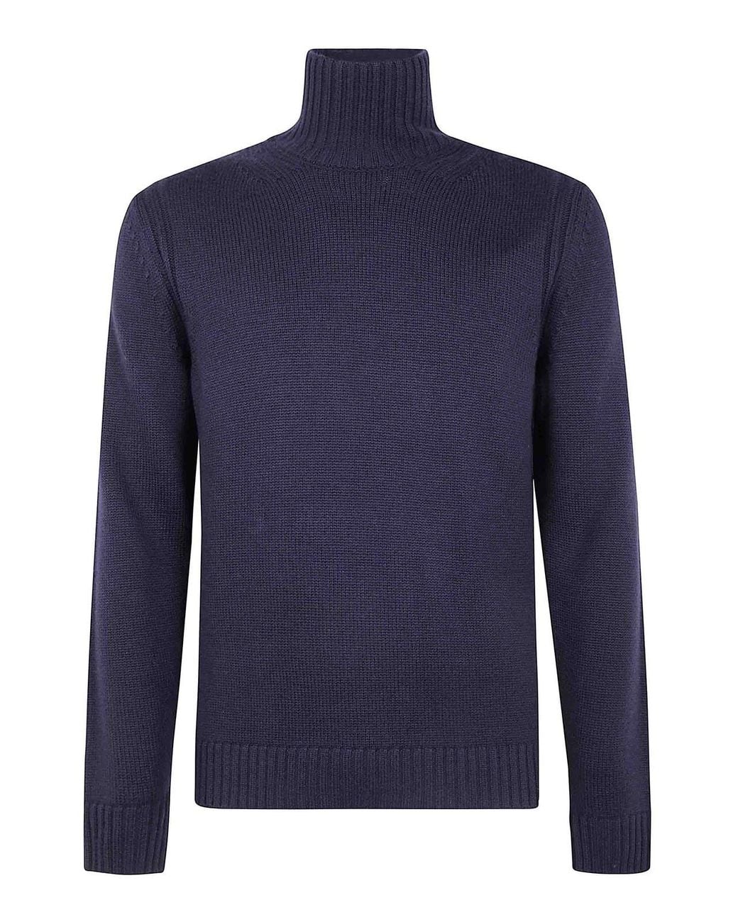 Dondup Blue Dolcevita Turtle Neck Sweater for men