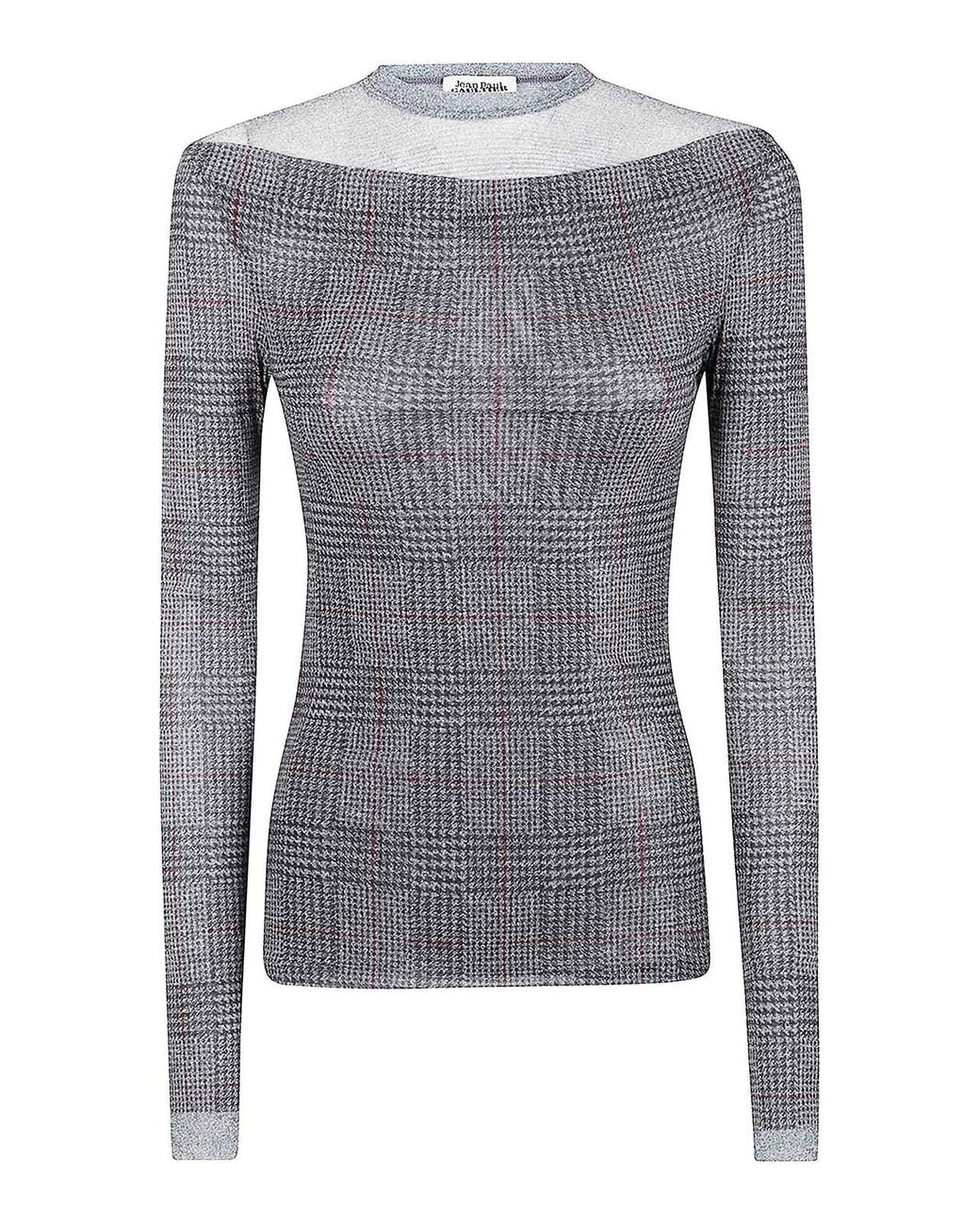 Jean Paul Gaultier Gray Printed And Prince Of Wales