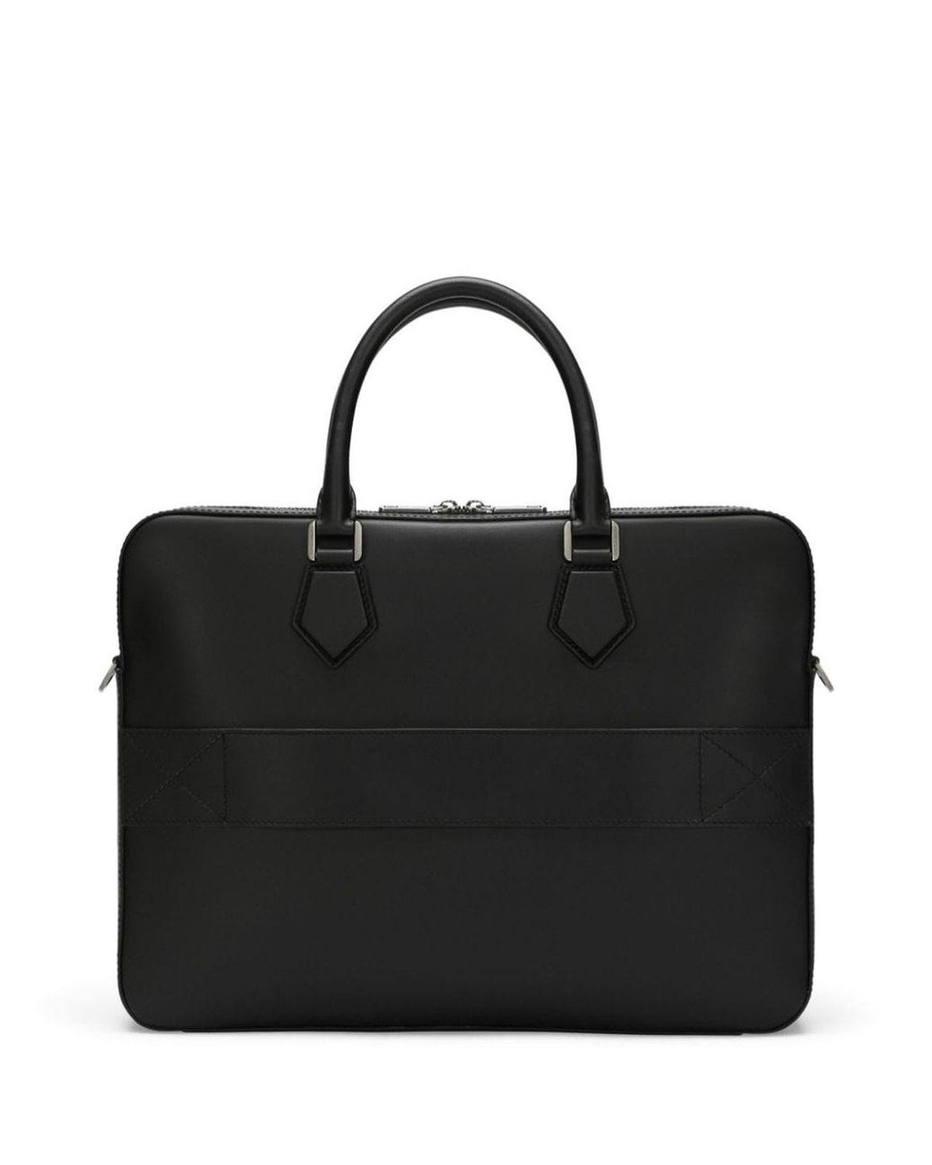 Dolce & Gabbana Black Leather Briefcase for men