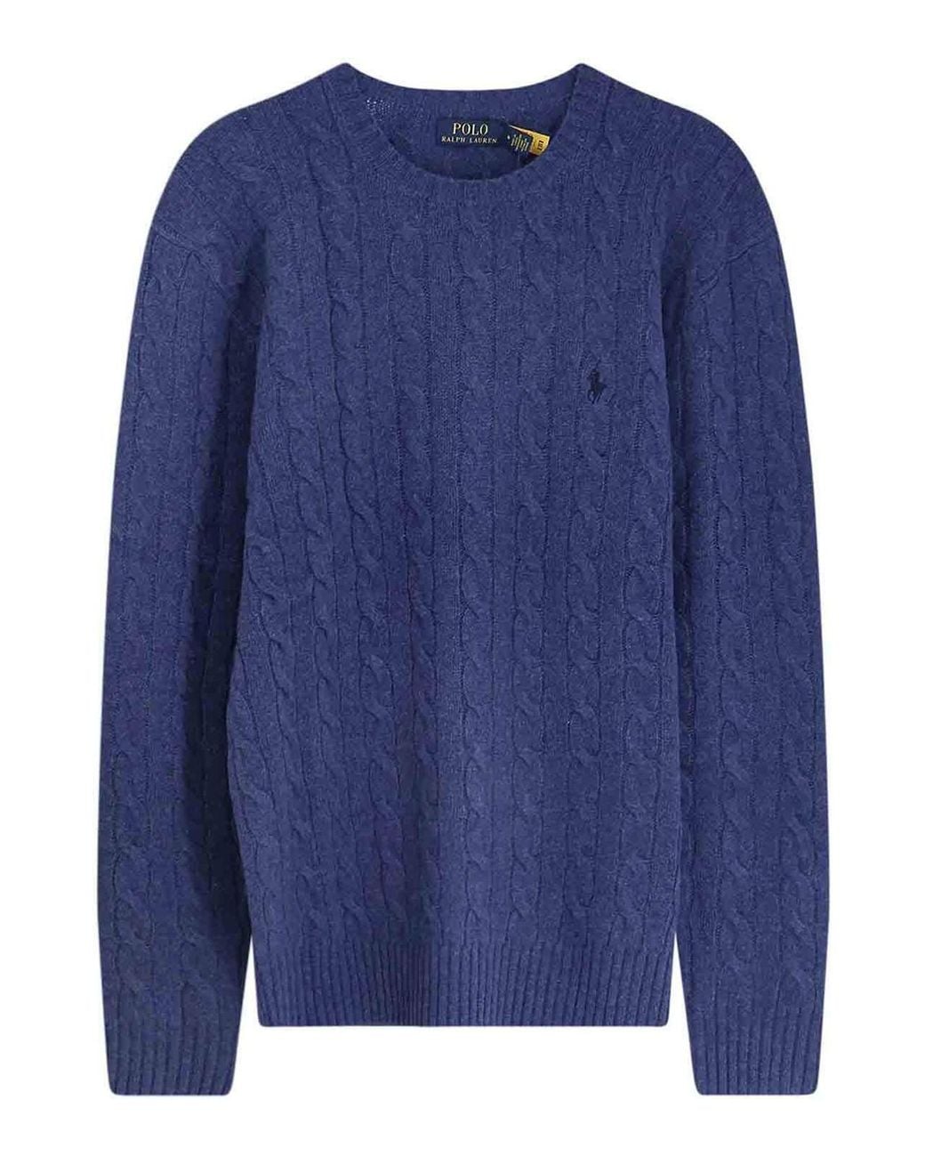 Polo Ralph Lauren Blue Wool And Cashmere Blend Sweater for men