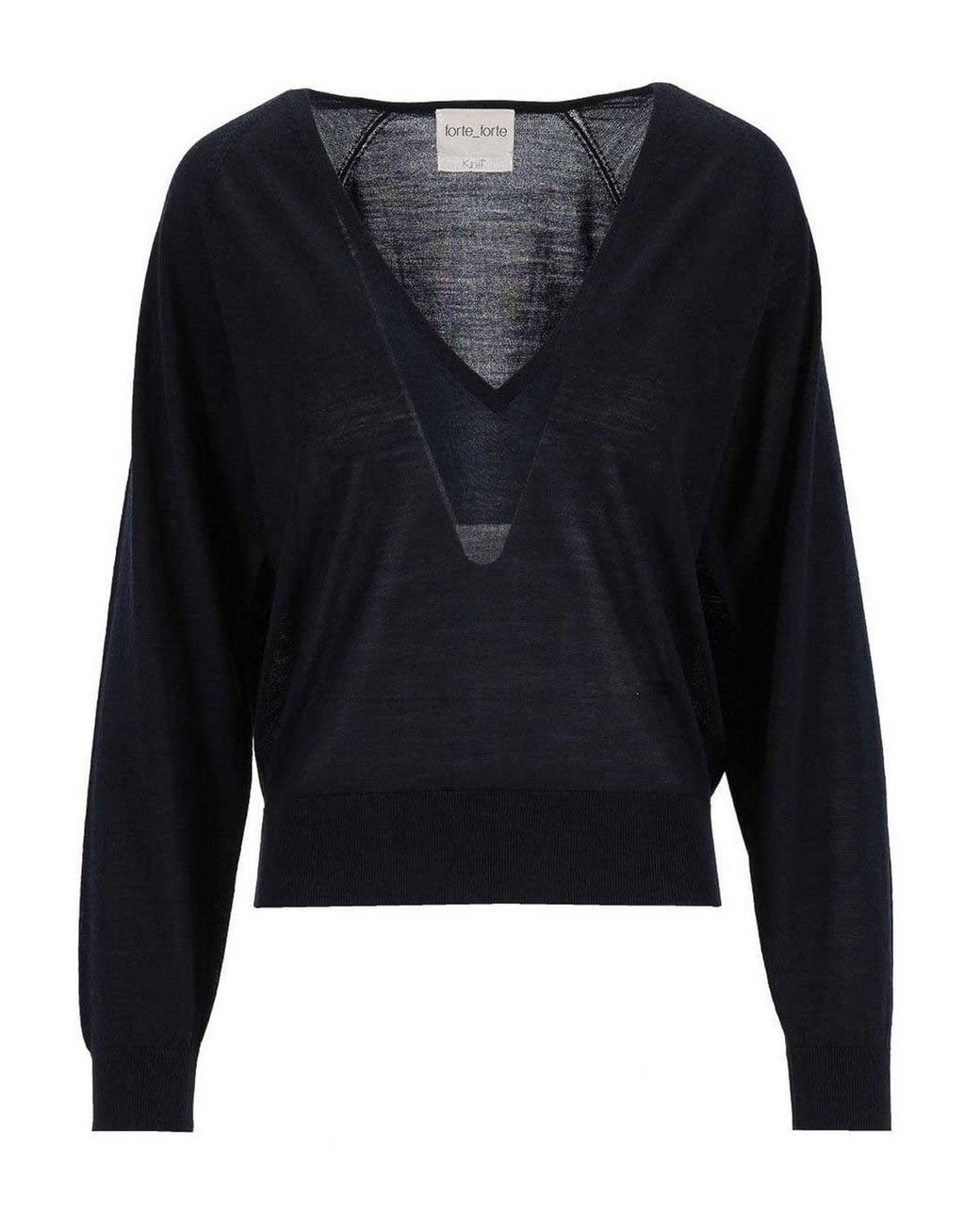 Pull Col Rond Forte_forte en coloris Black